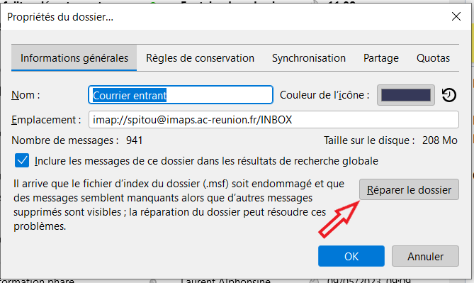 Thunderbird - Pop-up - Réparer le dossier.PNG