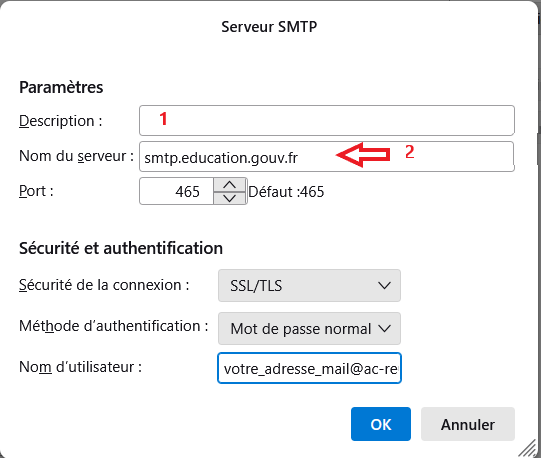Thunderbird - Paramètres serveur sortant - Pop up.png